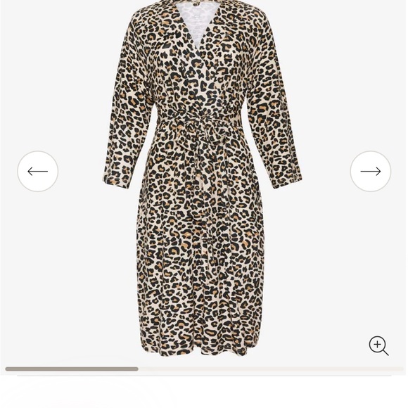 Posh Peanut Lana leopard robe size M - Picture 2 of 7